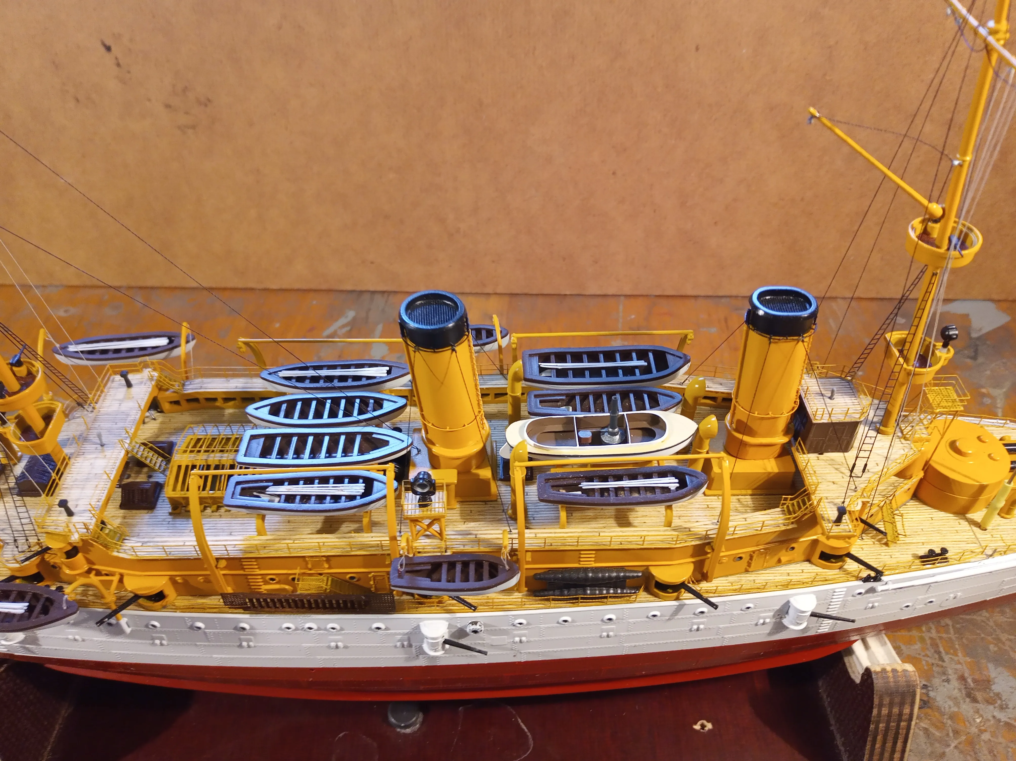 Модель корабля Protected Cruiser USS "OLIMPIA" - Верфь на Столе