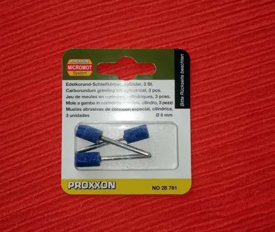 Шлифовальные насадки Proxxon, цилиндр 8 мм, 3 шт