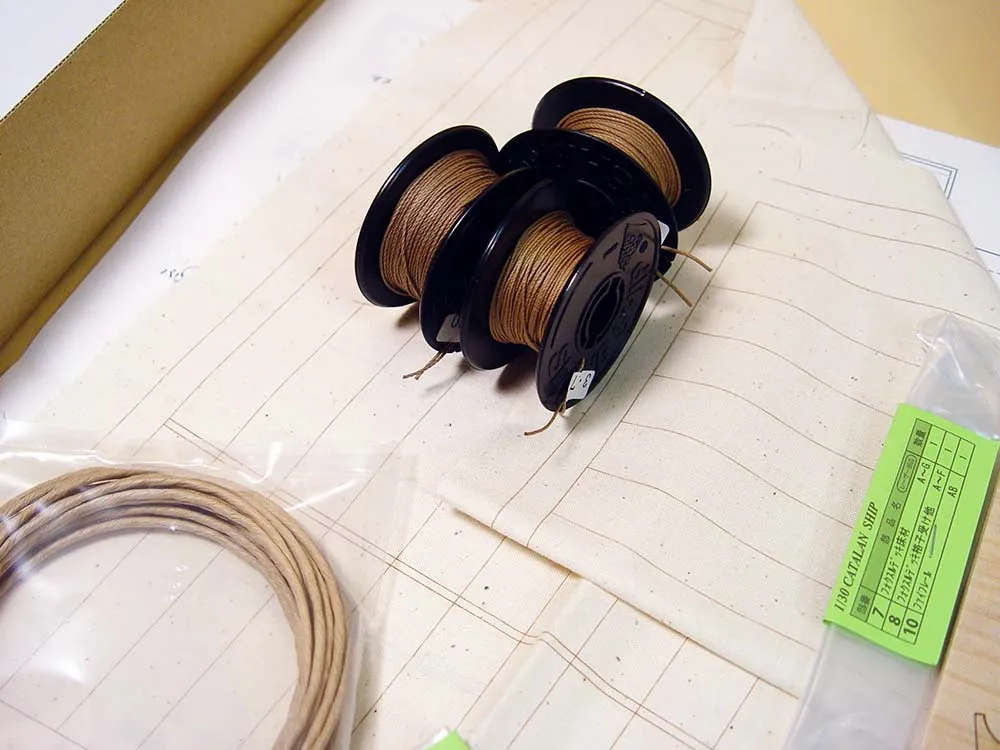 деревянная модель парусника Catalan Ship