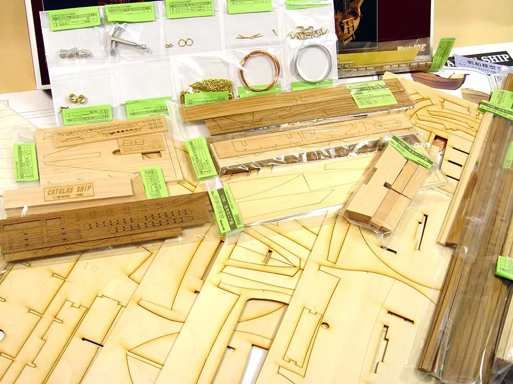 деревянная модель парусника Catalan Ship