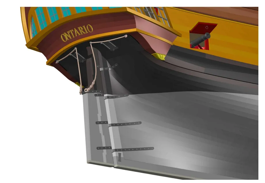 Корма 3D для HMS Ontario
