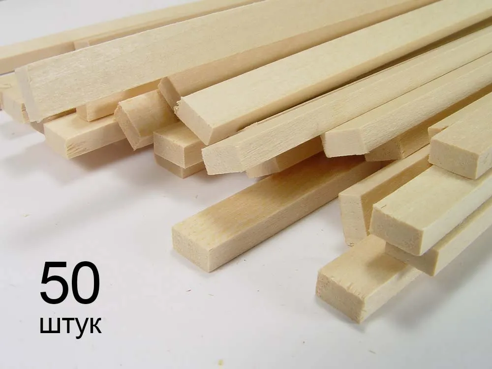 Рейка 0,5х6мм, липа, 50 шт