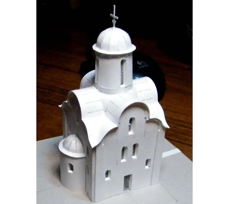 Модель из бумаги Церковь Рождества Богородицы