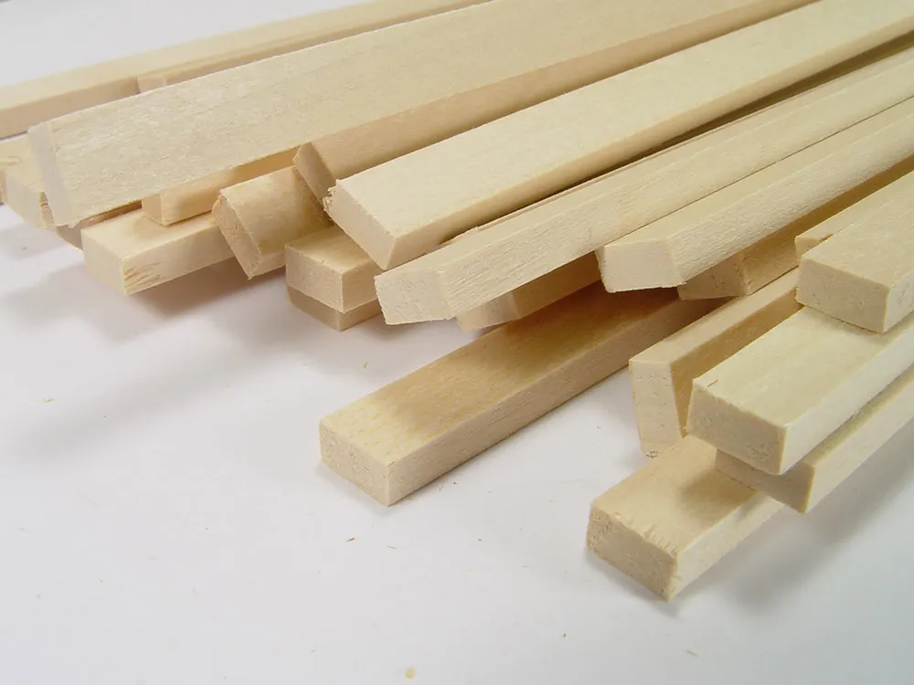 Рейка 1х1мм, липа, 5 шт