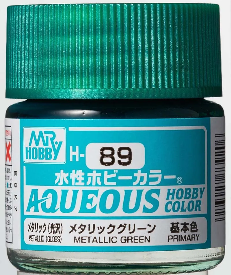 Краска Mr Hobby, акриловая, зеленый металлик, H 89, 10 мл