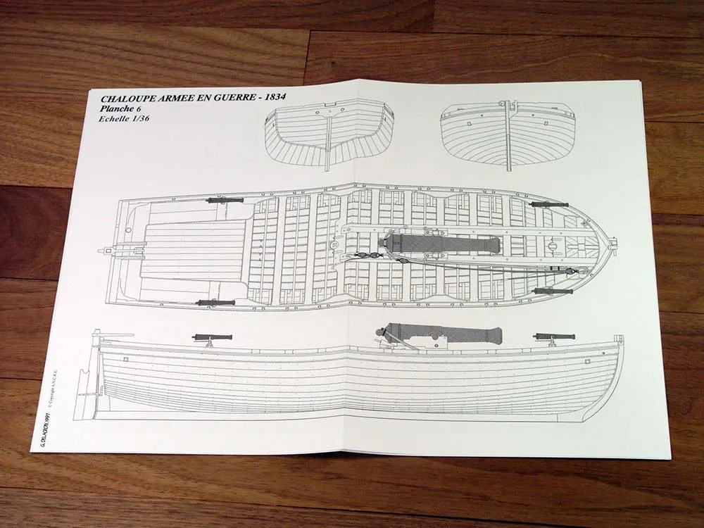Longboat armed for war, 1834 + чертежи