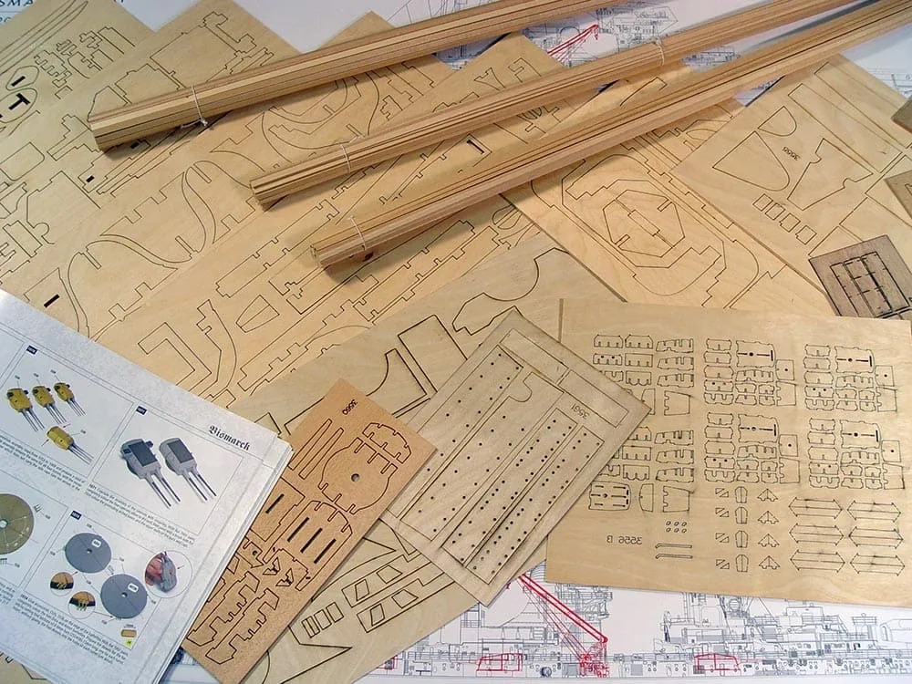 модель корабля Bismarck (Бисмарк)