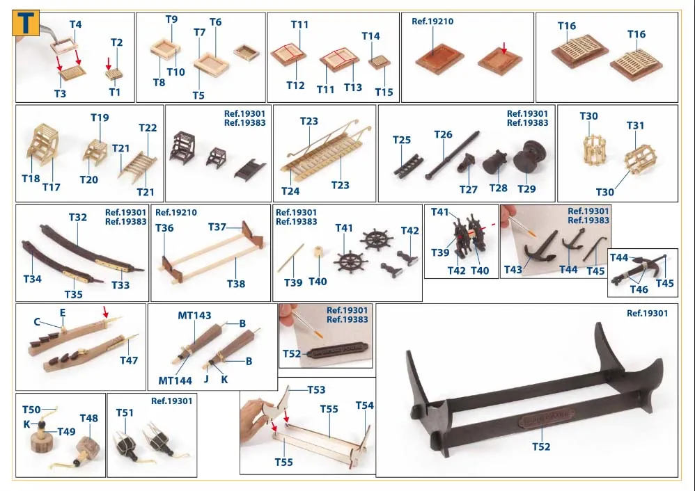 модель корабля своими руками Belle Poule + паруса и подставка