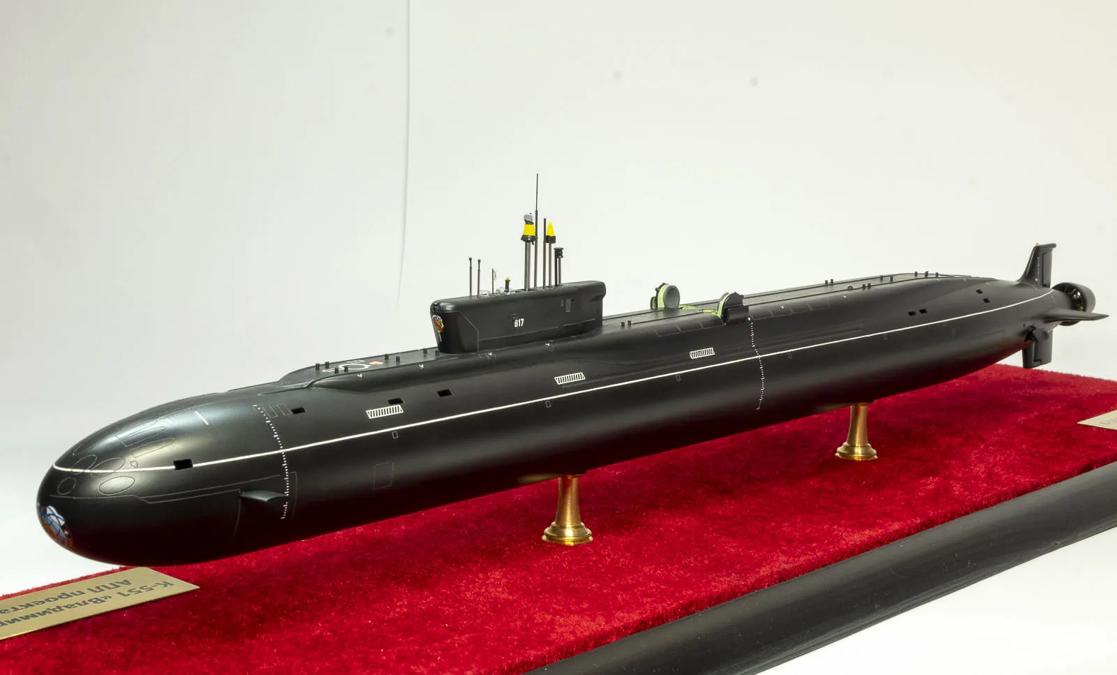Модель корабля АПЛ К-551 "Владимир Мономах" проекта 955 Борей - Верфь на Столе