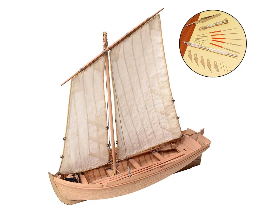 Ял со снабжением четырехвесельный + (Стартовый набор инструментов)