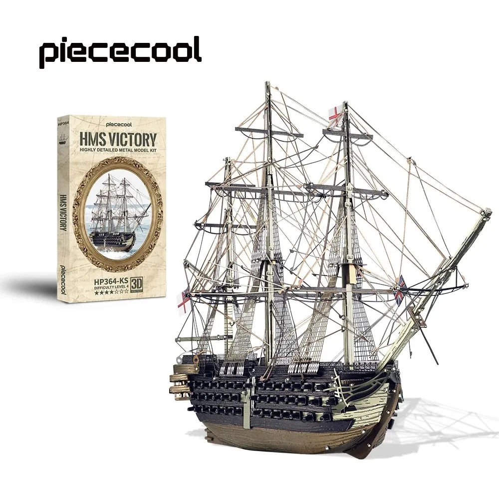 HMS Victory (цветная 3D модель)