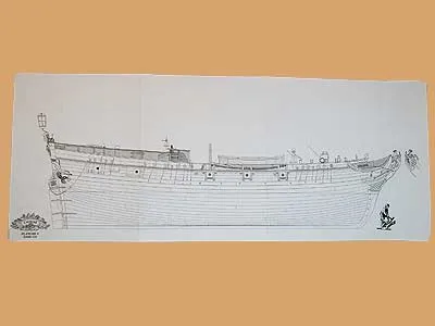 L'Aurore Corvette, 1766 + чертежи (fr)