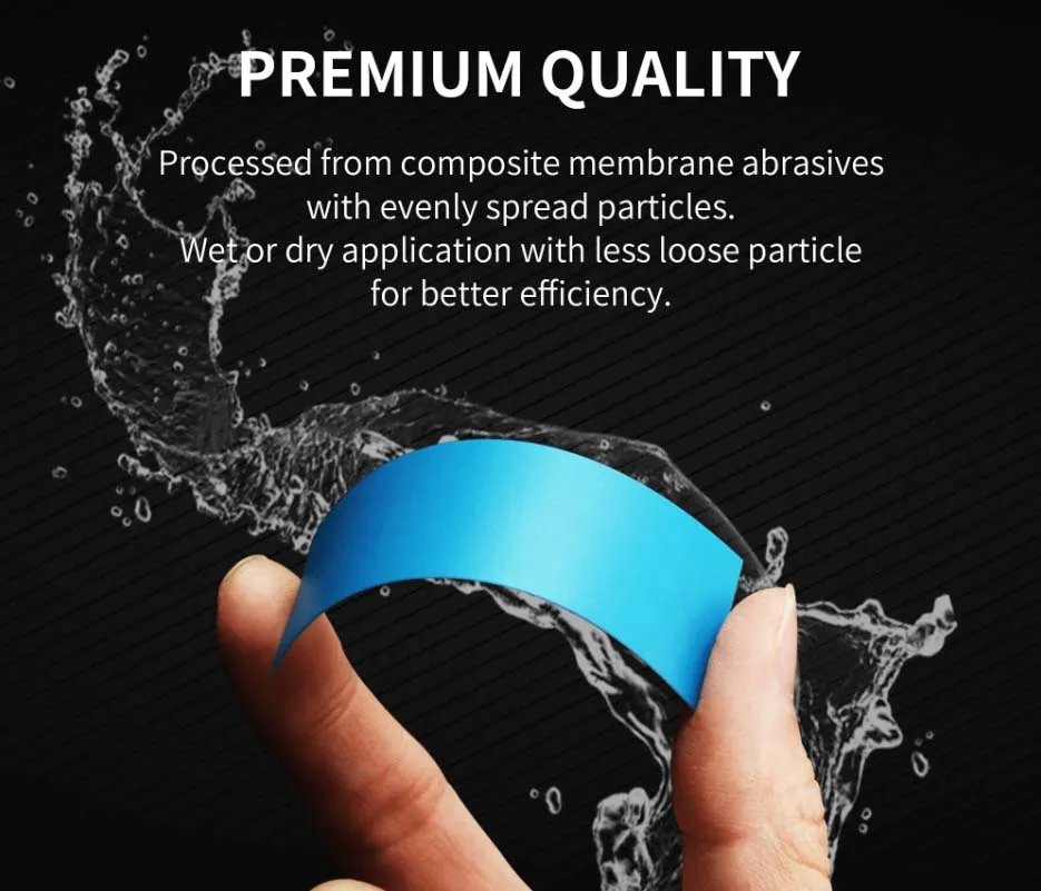 Самоклеящаяся наждачка 75х25 мм, зернистость 1200, 10 шт