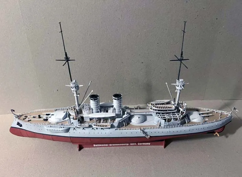 Модель из бумаги броненосец Brandenburg