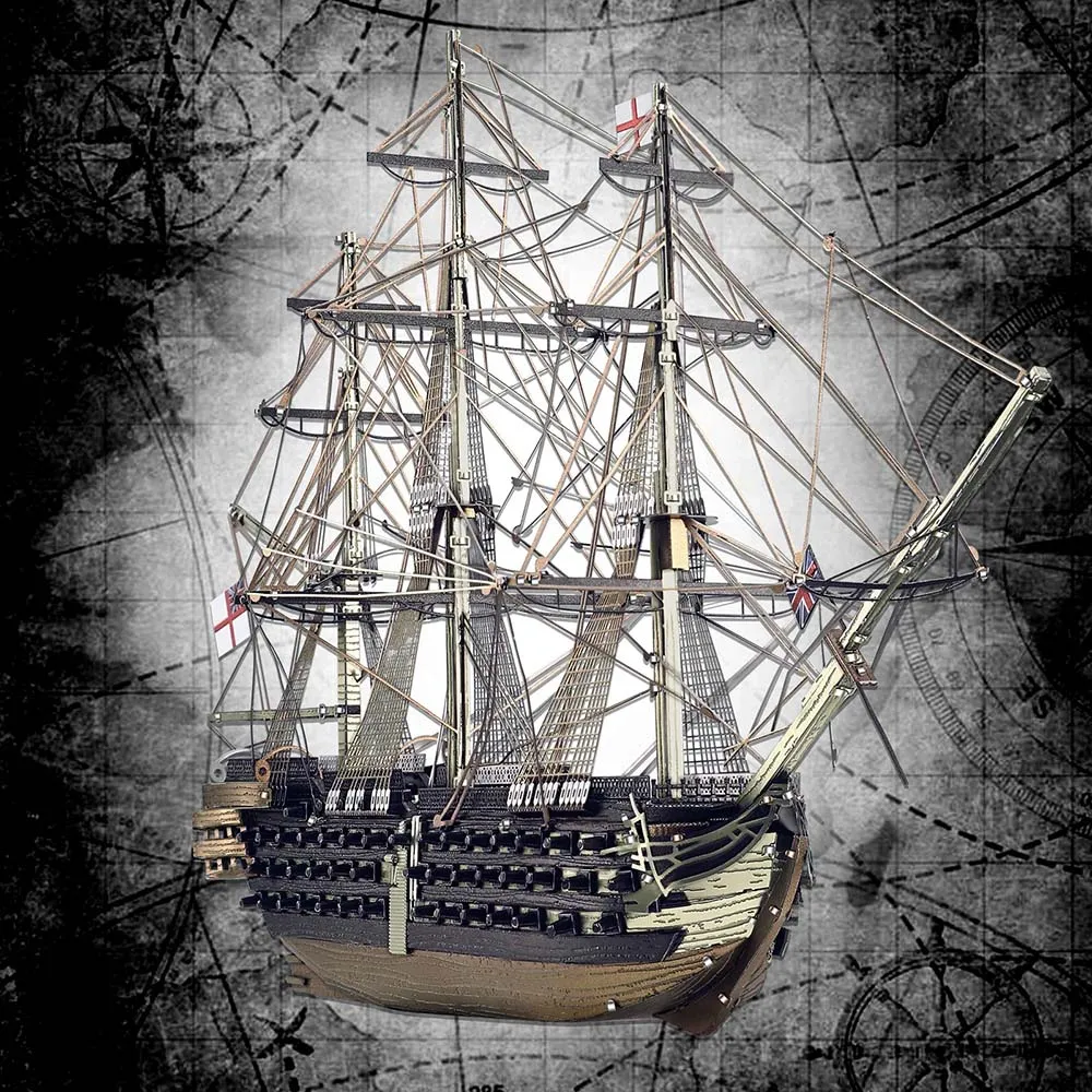 HMS Victory (цветная 3D модель)