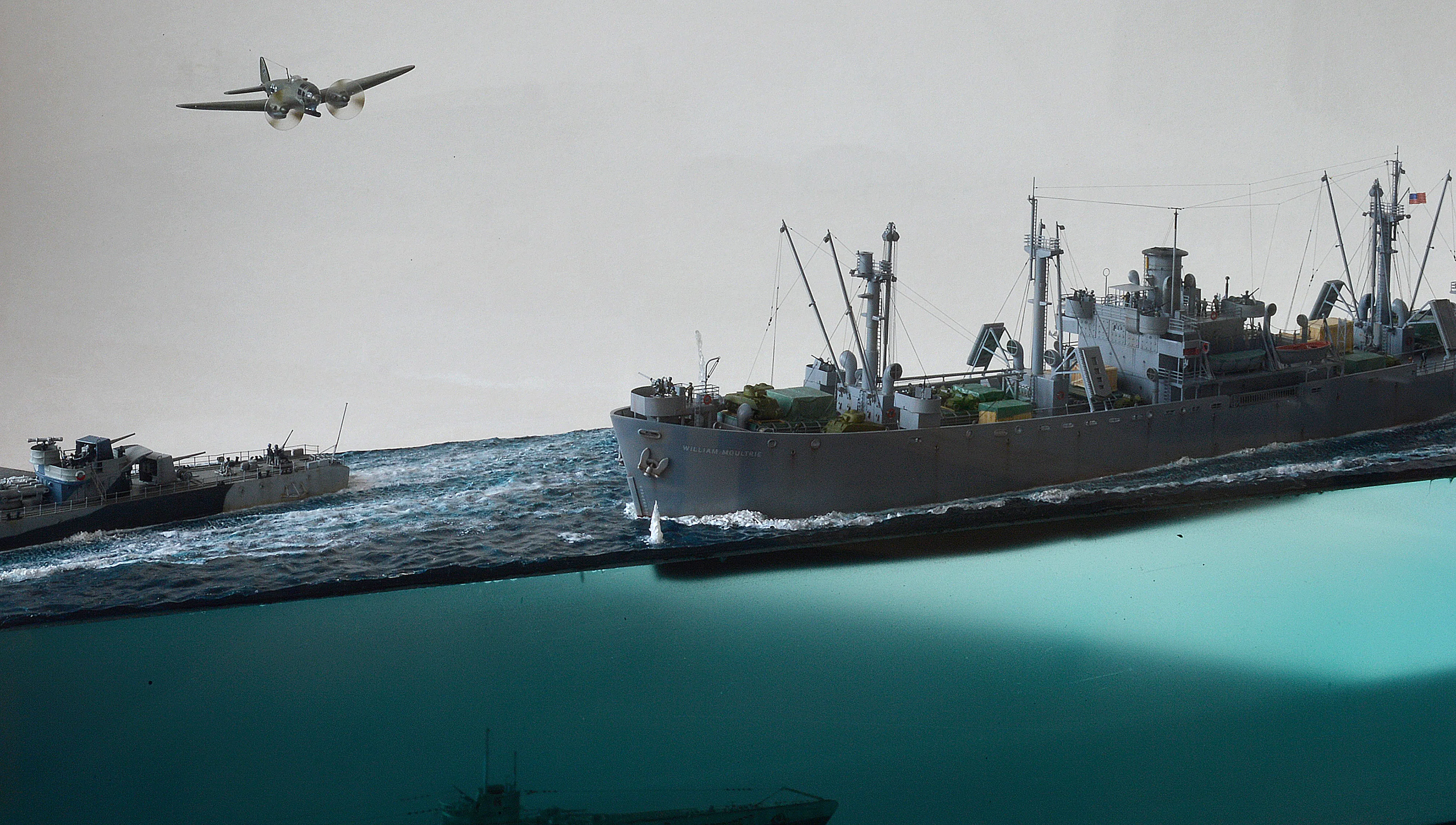 Модель корабля Диорама "Североморцы" - Верфь на Столе