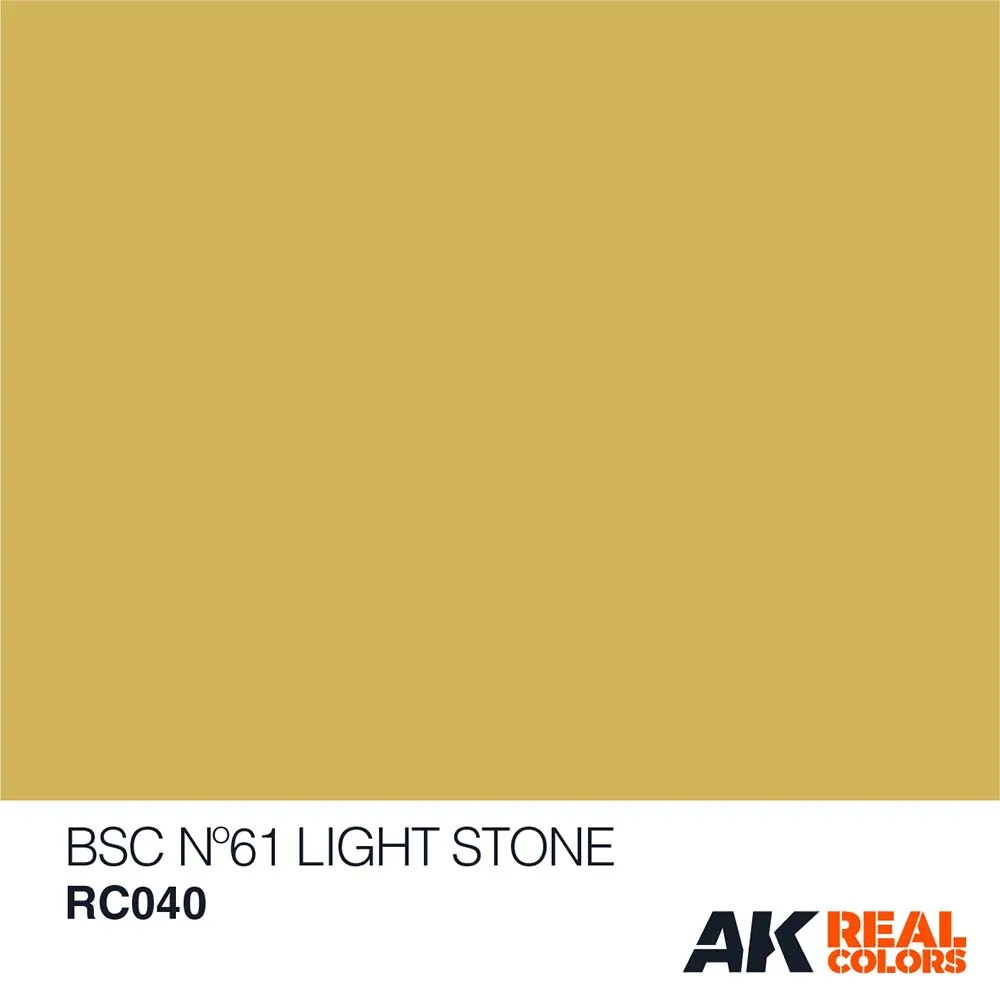 Краска AK Interactive, акриловая BSC Nº61 Light Stone (светлый камень), 10 мл