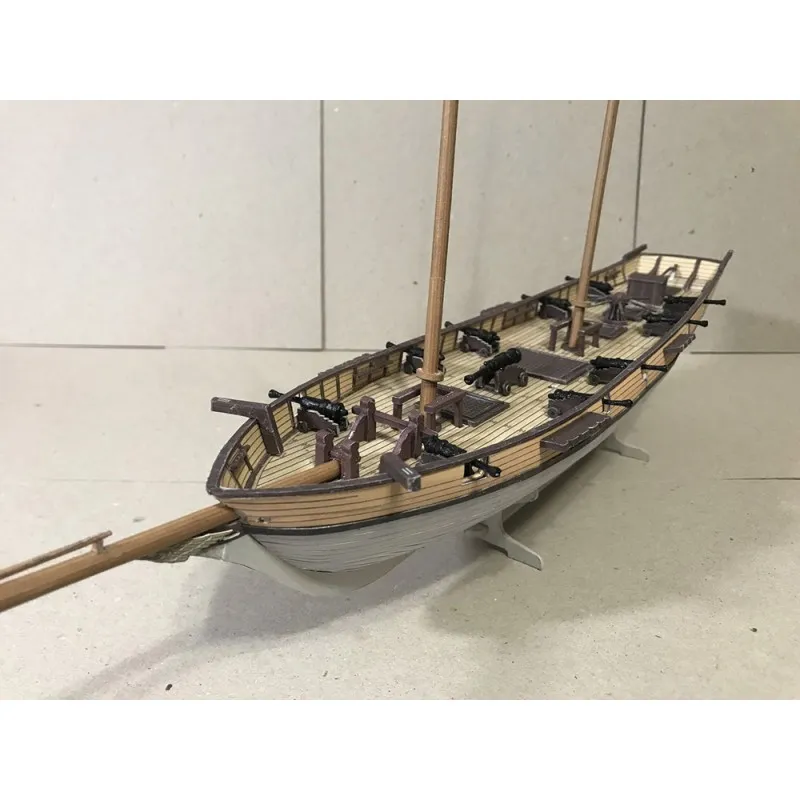Модель из картона шхуна Halcon, Испания, 1840 г