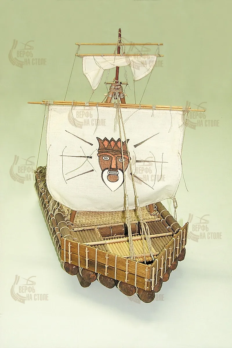 Модель корабля своими руками Плот Kon-Tiki