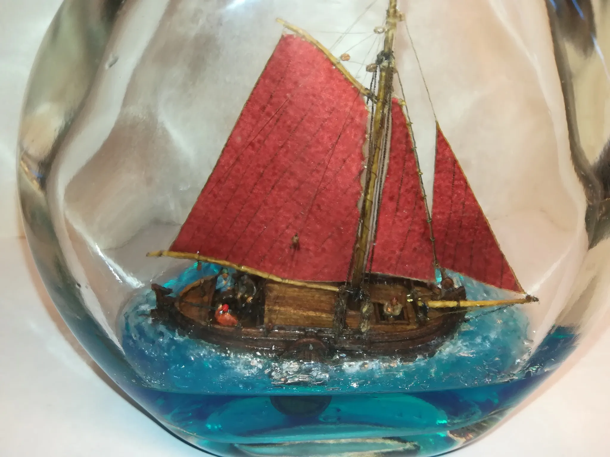 Модель корабля голландская яхта-буер - Верфь на Столе