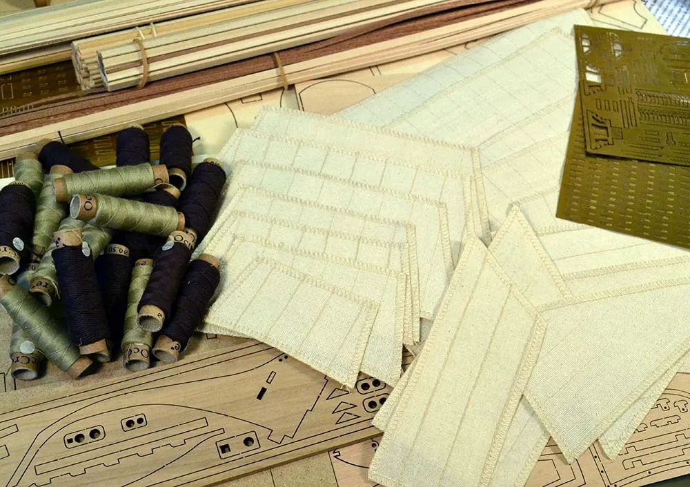 модель корабля своими руками Belle Poule + паруса и подставка