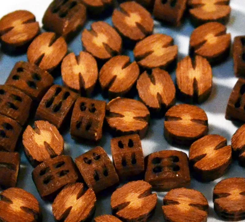 Блок двушкивный, 3 мм, груша, 10 шт