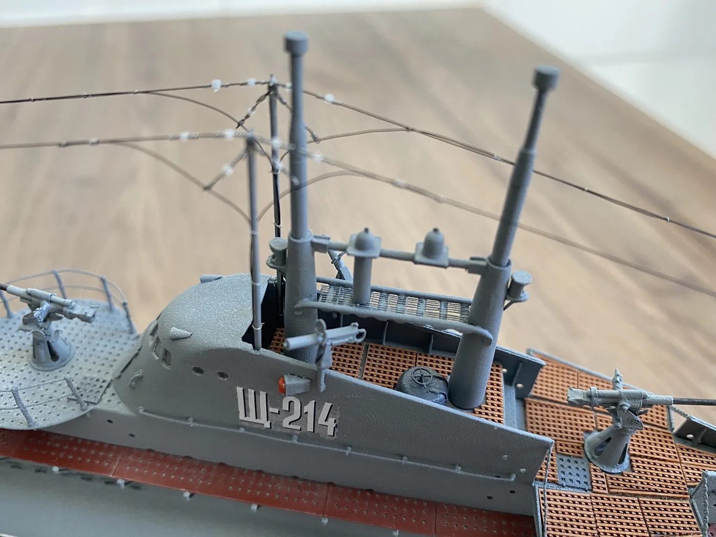 Модель корабля Подводная лодка Щ-214 - Верфь на Столе