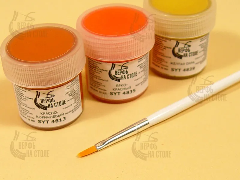 Кисть из синтетического волоса, плоская N 4