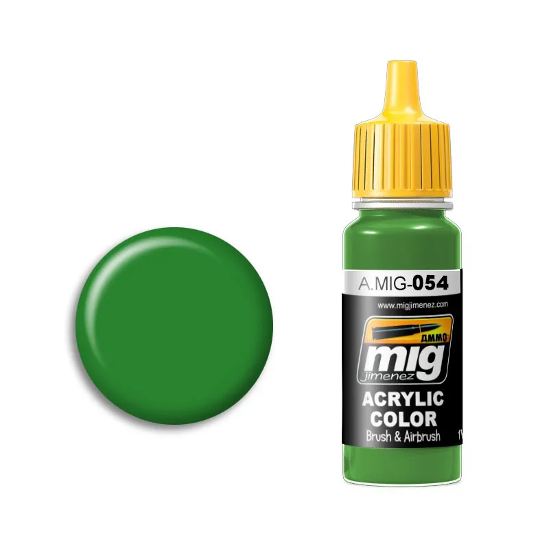 Краска акриловая SIGNAL GREEN (сигнальный зелёный), Ammo Mig, 17 мл