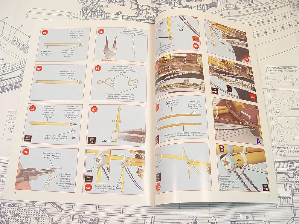 Чертежи корабля Amerigo Vespucci (1:84)