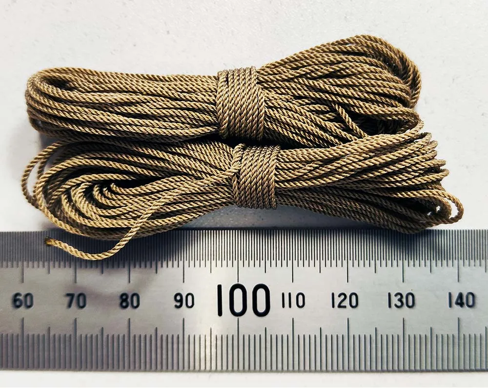 Нить плотной скрутки пеньковая, 1 мм, длина 5 м