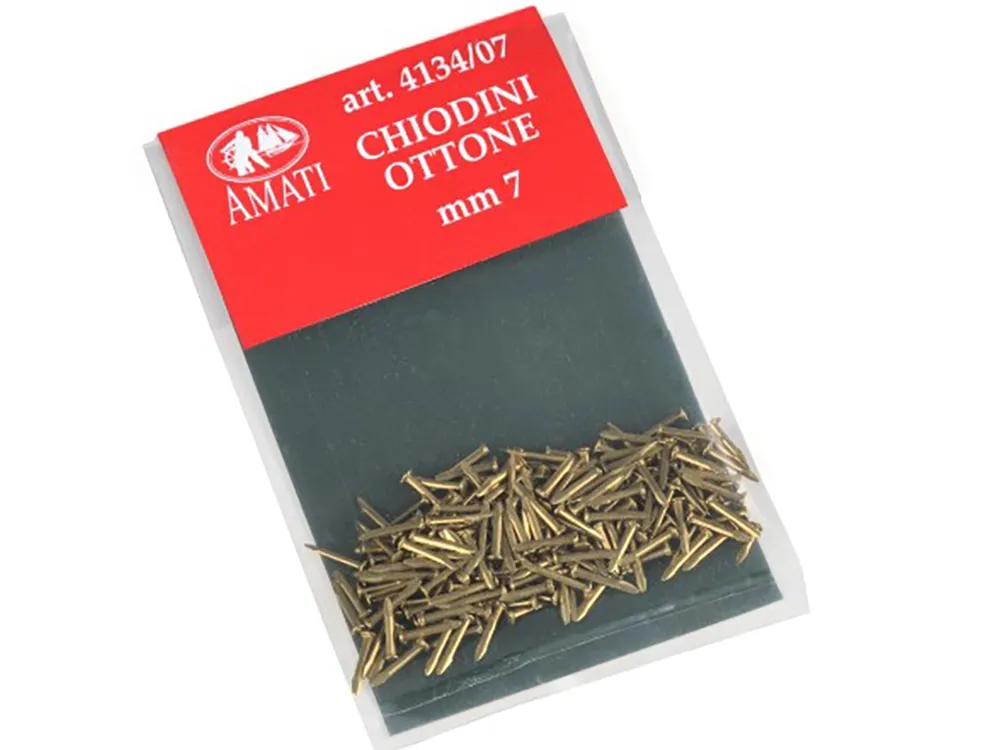 Гвоздь, латунь, 0,7х7 мм, 200 шт