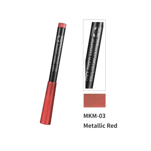 Маркер для пластика, красный металлик