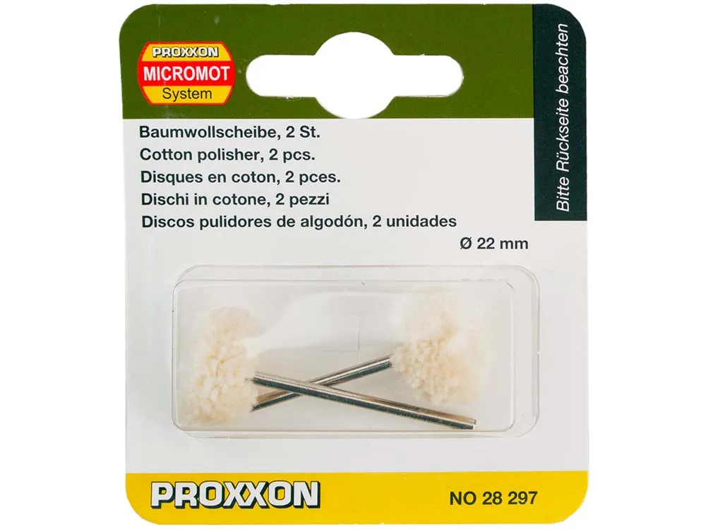 Полировальные круги Proxxon из ткани, 2 шт