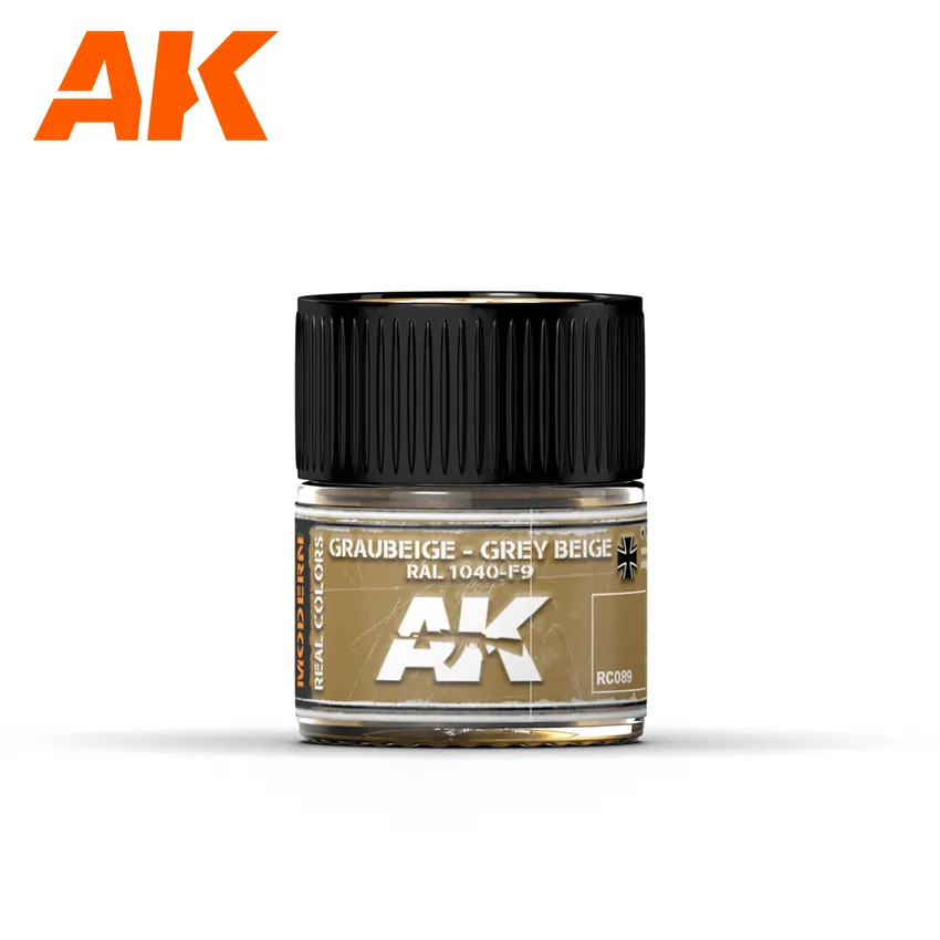 Краска AK Interactive, акриловая "RAL 1040-F9 серый бежевый", 10 мл