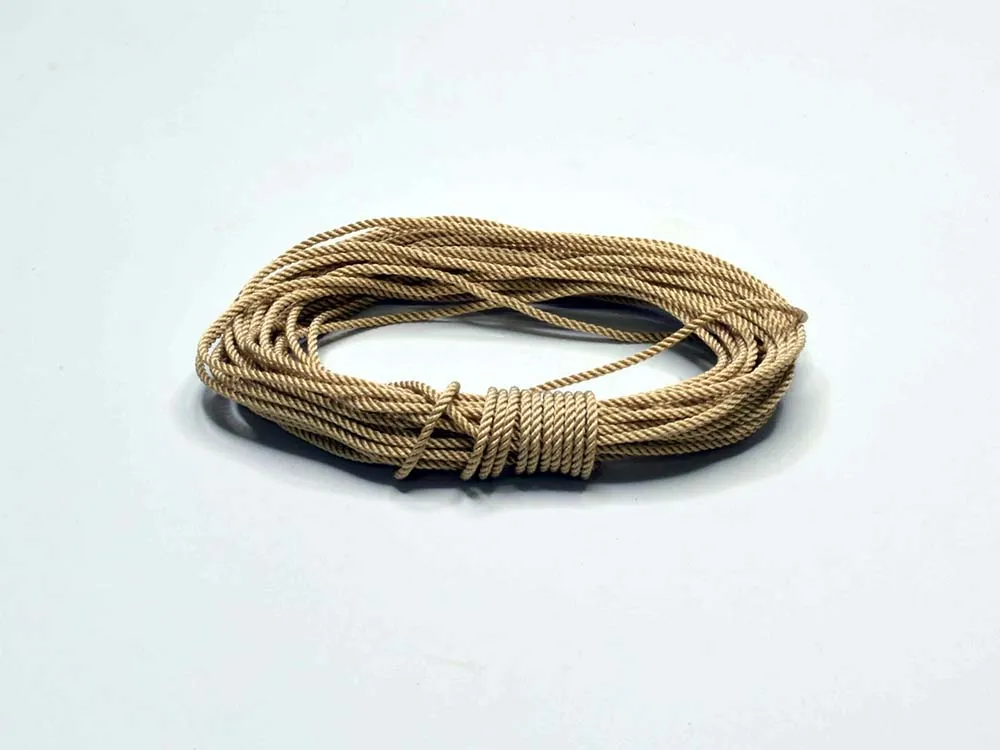 Нить плотной скрутки пеньковая, 1,5 мм, длина 5 м