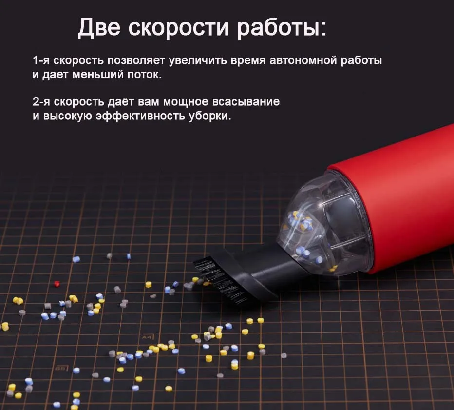 Беспроводной портативный аккумуляторный пылесос, 70 Вт, Li-Ion