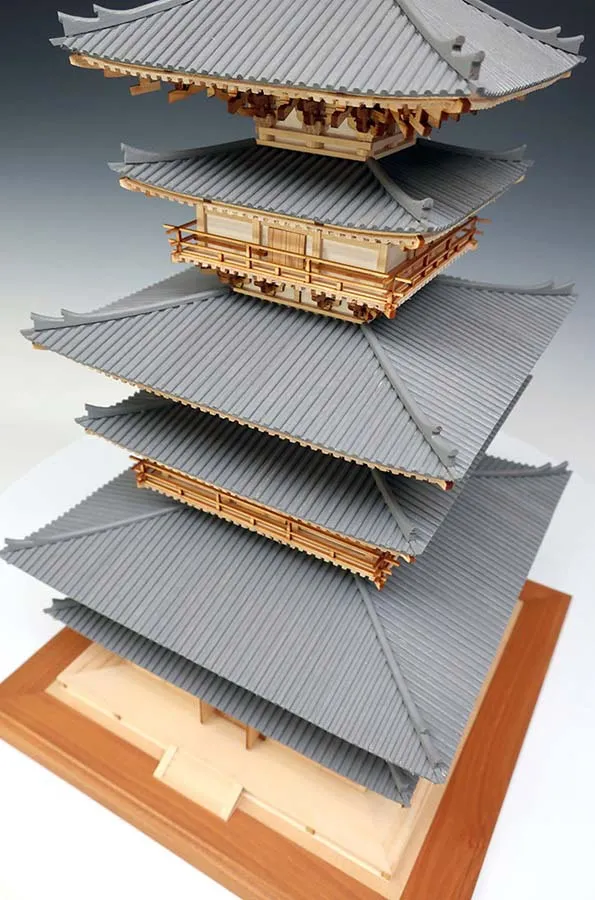 3-х ярусная пагода Yakushiji (восточная) + (Стартовый набор инструментов)