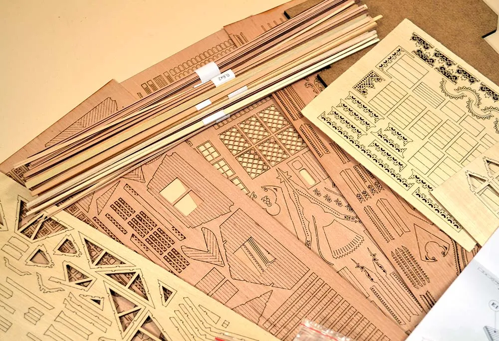 Усадьба по проекту Кузьмина 1878 года, 2240 деталей + (Расширенный набор для сборки)