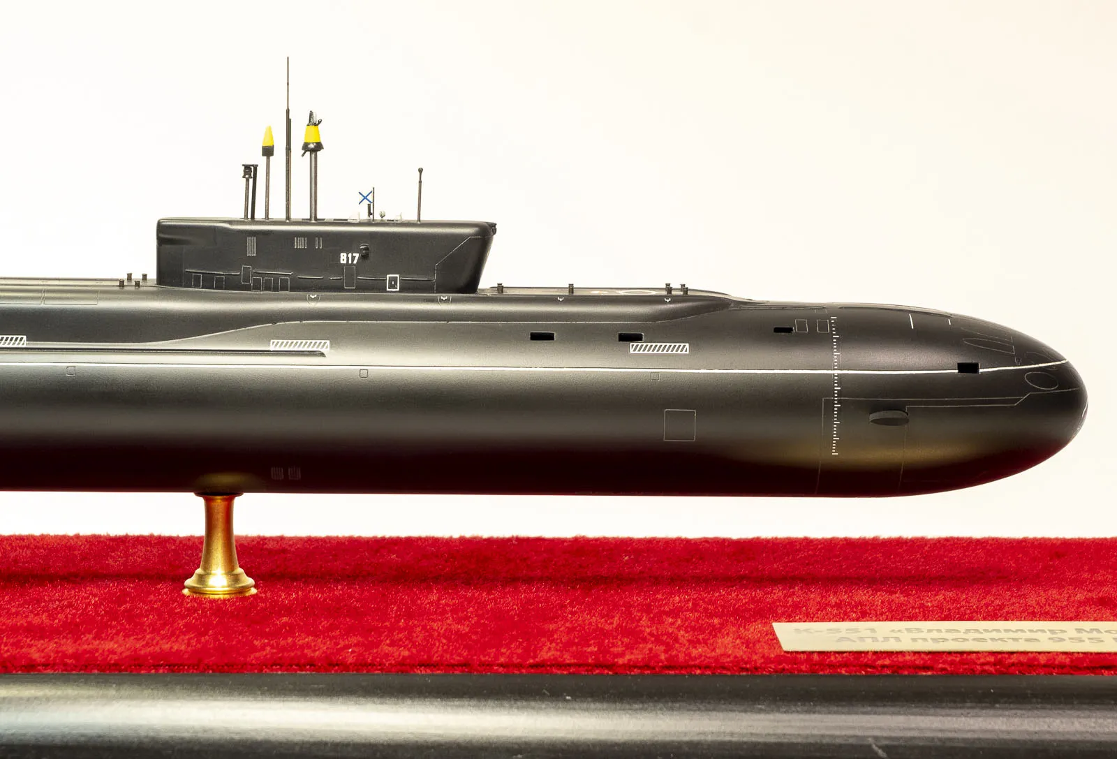 Модель корабля АПЛ К-551 "Владимир Мономах" проекта 955 Борей - Верфь на Столе