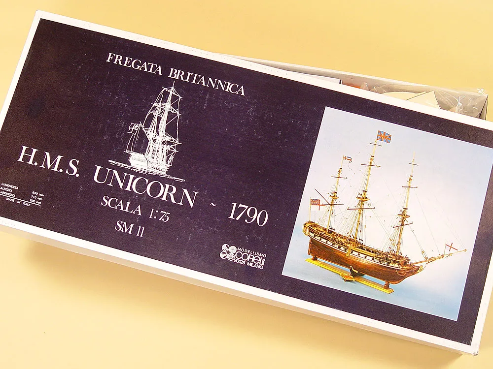 деревянная модель корабля HMS Unicorn