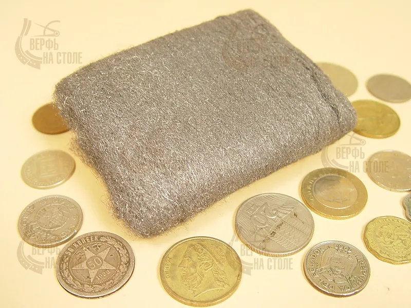 Стальная вата (стальная шерсть), зернистость 0000, 20 гр