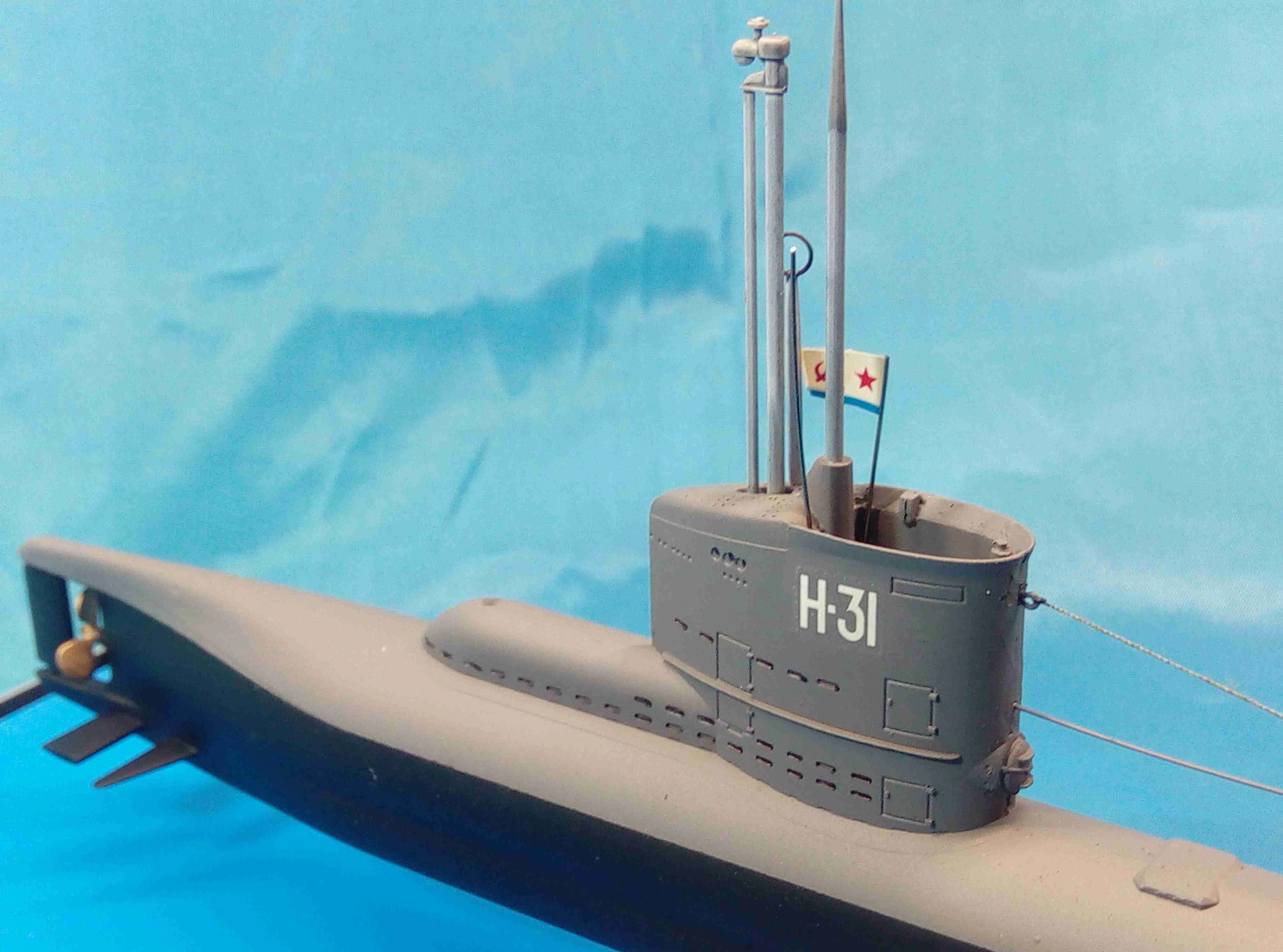 Модель корабля Подводная лодка XXIII серии «Н-31» - Верфь на Столе