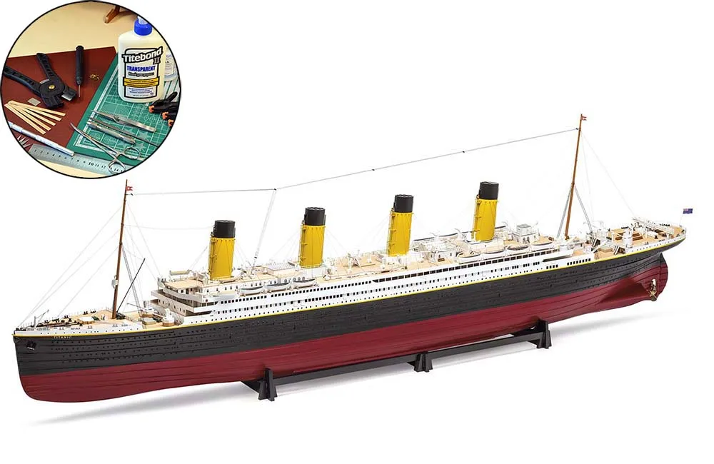 Титаник (RMS Titanic) + (Полный набор инструментов, клея и краски)