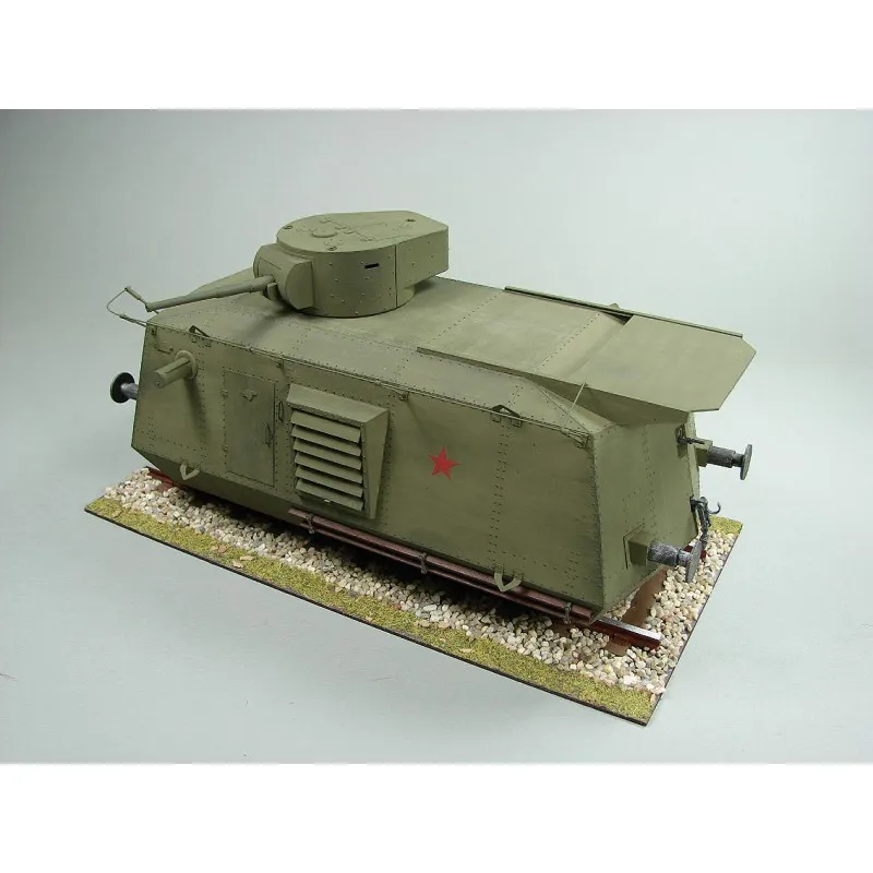 BDT, Shipyard, бумажная модель бронедрезины