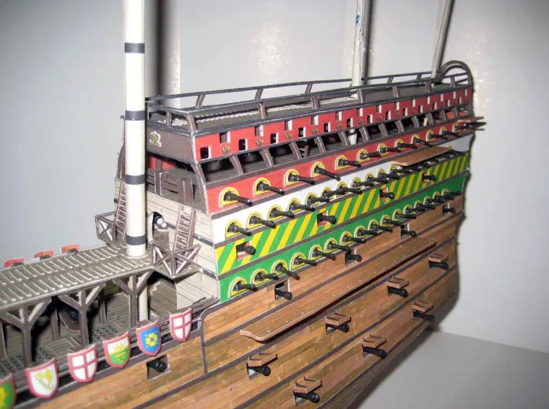 Модель из бумаги каракка "GREAT HARRY"