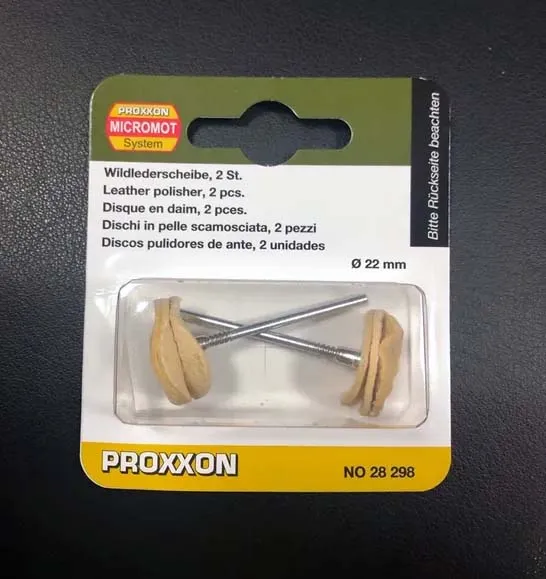 Полировальные круги Proxxon из кожи, 2 шт
