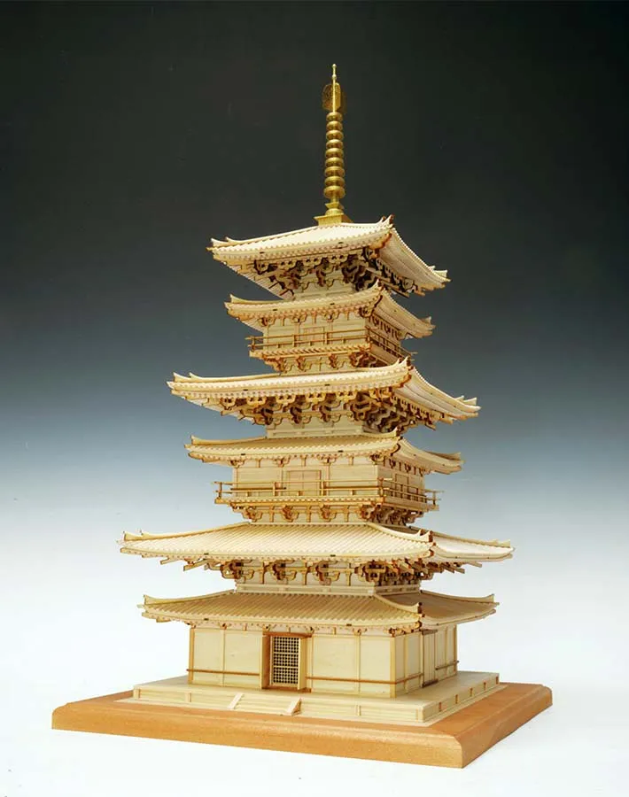 3-х ярусная пагода Yakushiji (восточная) + (Стартовый набор инструментов)