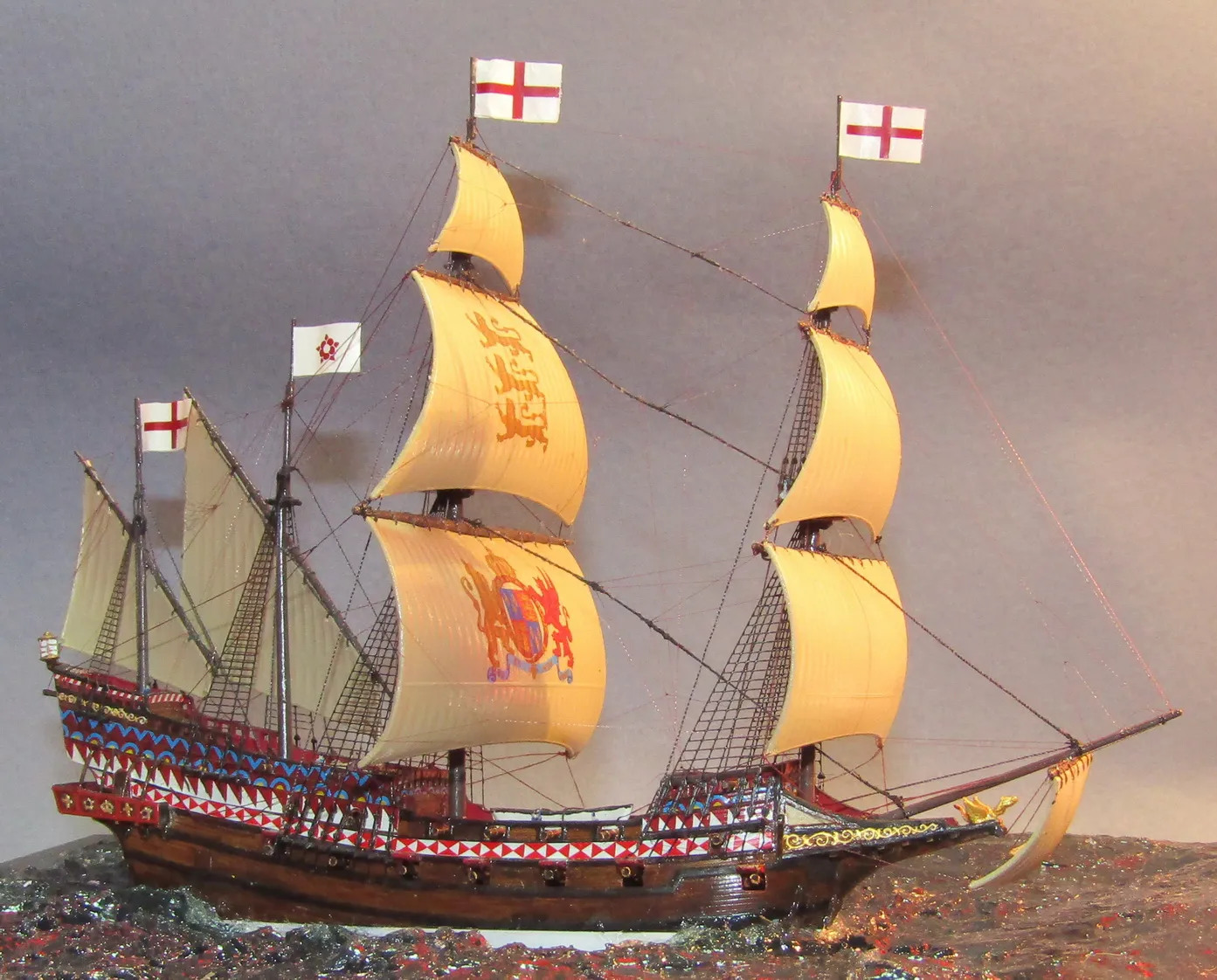 Модель корабля HMS “Revenge” 1577 - Верфь на Столе