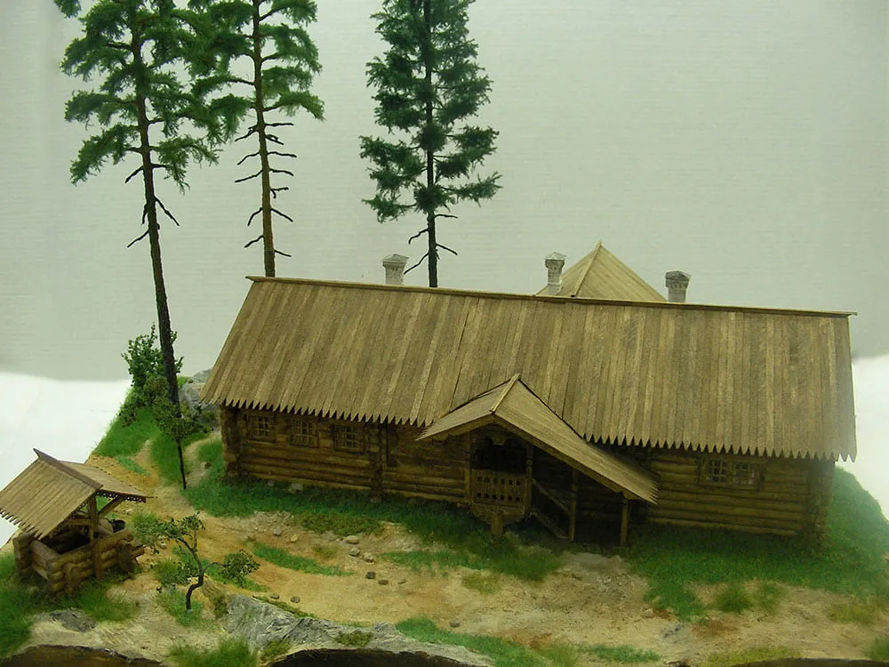 Домик Петра I из Архангельска XVIII век, , 1500 деталей
